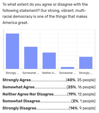 Strongly Disagree — Multi-Racial Democracy chart