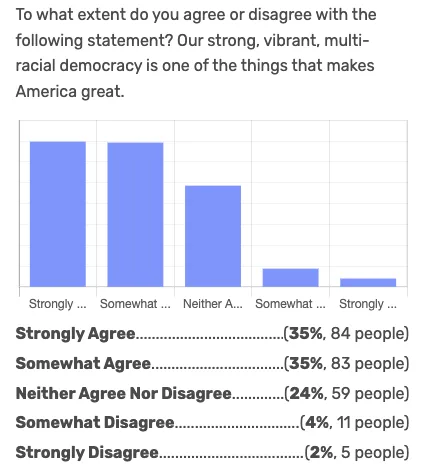 Somewhat Agree — Multi-Racial Democracy chart