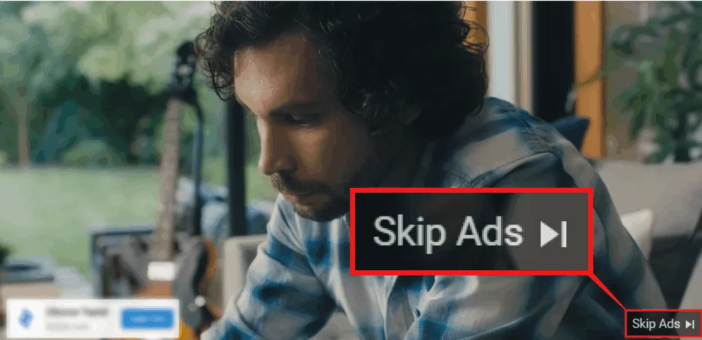 Skippable Video test interface
